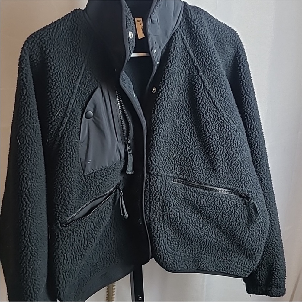 FP Movement by Free People Black - hit the slopes fleece jacket